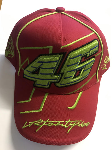 Official #46 Valentino Rossi Cap - Red - Pocketbike SA