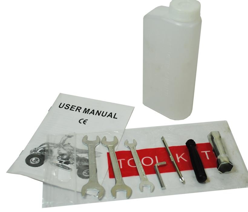Starter Kit Basic Toolkit, Manual & Fuel Mixture Bottle Suitable Pocketbike SA