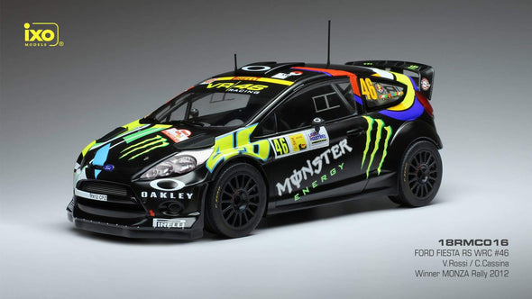 1:18 Minichamps Ford Fiesta RS WRC Rossi/Cassina Winners Monza Rally Show 2012