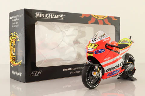 1:12 Minichamps #46 Valentino Rossi Ducati Desmosedici GP11 Unveiling