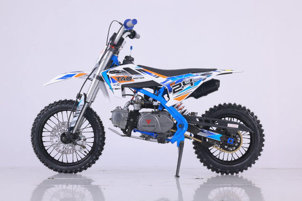 107cc DB24 Pit Bike 4 Stroke - Blue / White or Red /White (Big Frame) for 10 Years +