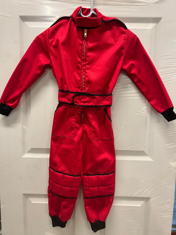 2-3 Years Kids Race Suite Red with Black Stripe