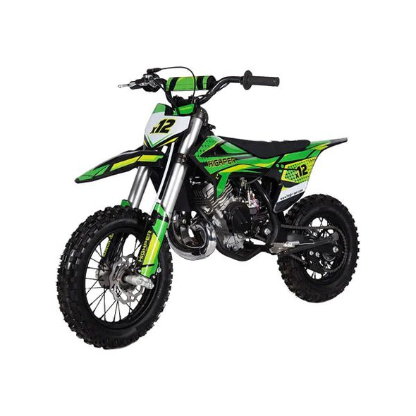 50cc 2T DB-X12 Kids MX Dirt Bike - Kick Start - Green
