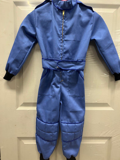 2-3 Years Kids Race Suite Blue with Black Stripe