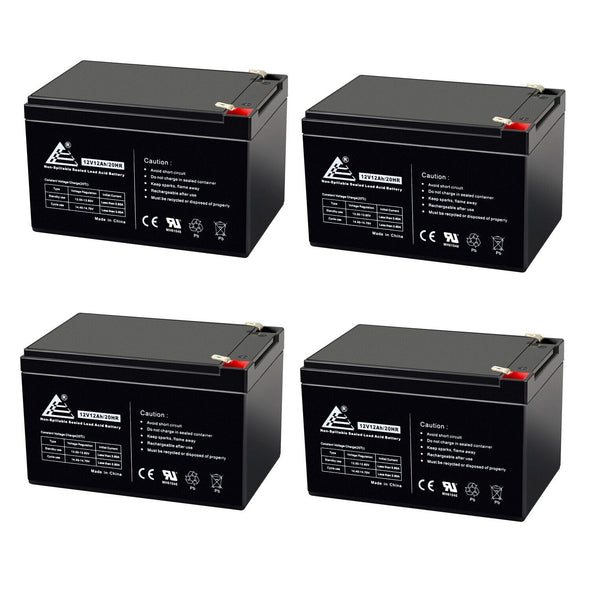 Set X4 48V Buggie Batteries Sealed Lead Acid Battery (12V12AH/20HR)