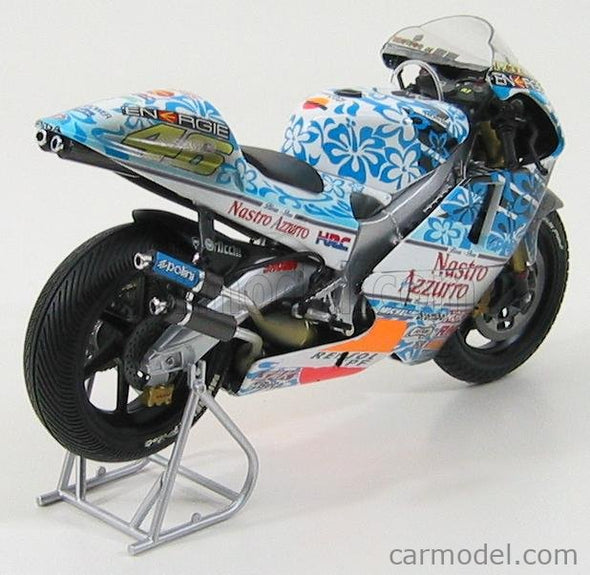 1:12 Minichamps Honda NSR 500 Valentino Rossi Team Nastro Azzurro GP Mugello 2001 - Dirty Version - Rare