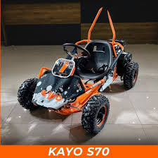 KAYO S70 80cc 4 Stroke Go Kart - Pull-start with Adjustable Seat, Seat belt, Speed Governor