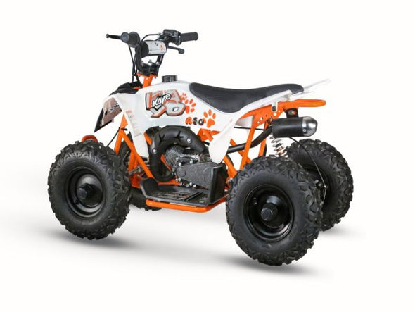 KAYO 24 A50 50cc 2 Stroke Quad Bike (4-10 Years) UPGRADED Model with 19mm Race Carbs & 13X5.00-6 Wheels with Tubular Frame + Upgraded Steel Clutch