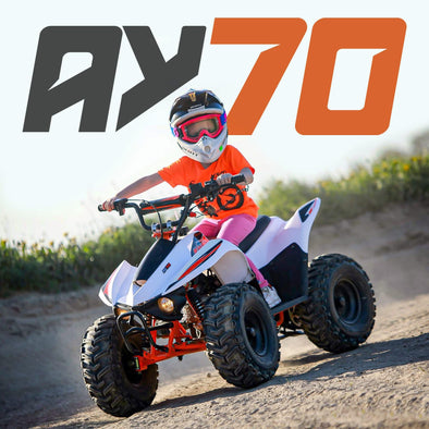 KAYO AY70 70cc 4 Stroke Quad (Ages 10+) Electric Start, Automatic