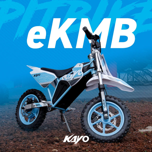 KAYO EKMB 800W 48V Electric Dirt Bike (Ages 5-10 Years) Great for Complexes or Estates (Blue)