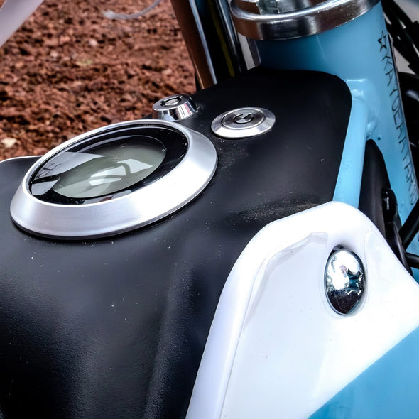 KAYO EKMB 800W 48V Electric Dirt Bike (Ages 5-10 Years) Great for Complexes or Estates (Blue)