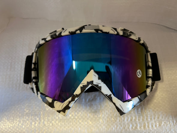 Motocross Goggles - White / Black