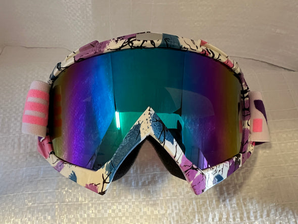 Motocross Goggles - Purple & Pink