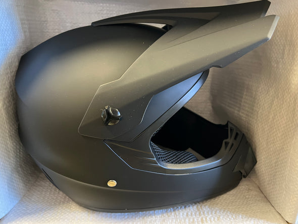 Kids Motocross Helmet - Matt Black