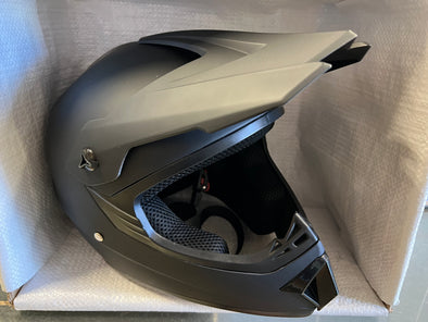 Kids Motocross Helmet - Matt Black