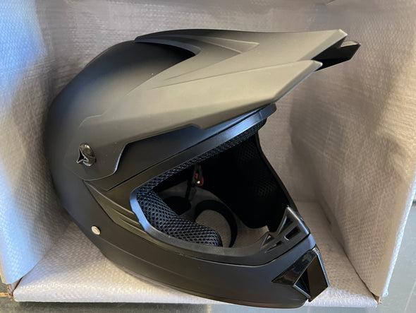 Kids Motocross Helmet - Matt Black