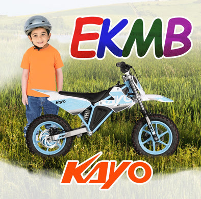 KAYO EKMB 800W 48V Electric Dirt Bike (Ages 5-10 Years) Great for Complexes or Estates (Blue)
