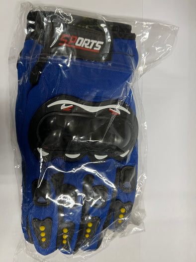 Kids Gloves with Knuckle Protection - Blue - Large