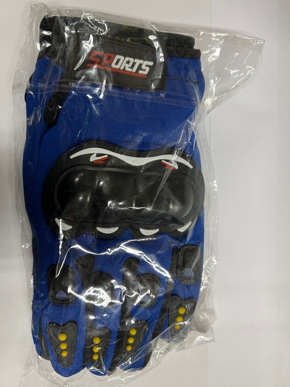 Kids Gloves with Knuckle Protection - Blue - Large