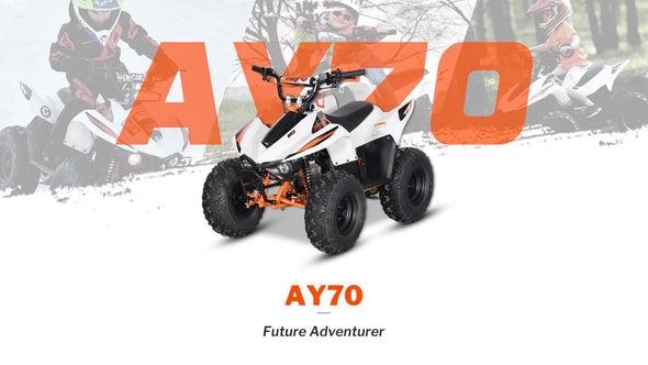 KAYO 24 AY70 70cc 4 Stroke Quad (Ages 10+) Electric Start, Automatic