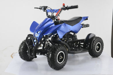 50cc 2 Stroke Econo Air Cooled 3HP Mini Quad - Blue (4-10 Years)