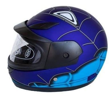 Kids Spider Man Helmet 49-54cm - Blue for 4 Years Up - Recreational use only.