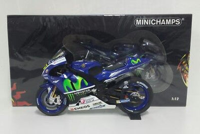 1:12 Minichamps #46 Valentino Rossi YZR M1 Movistar Yamaha MotoGP Winter Test Sepang 2016