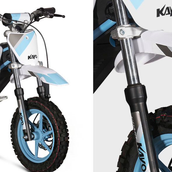 KAYO EKMB 800W 48V Electric Dirt Bike (Ages 5-10 Years) Great for Complexes or Estates (Blue)