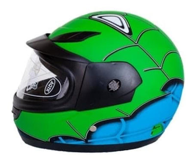 Kids Spider Man Helmet 49-54cm - Green for 4 Years Up - Recreational use only.