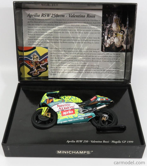 1:12 Minichamps #46 Valentino Rossi Aprilia RSW 250cc Mugello GP 1999