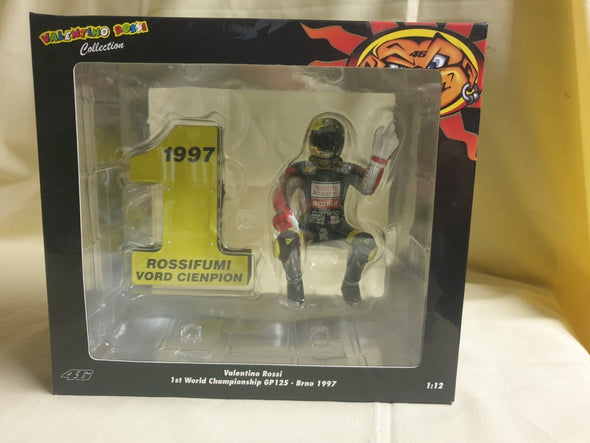 1:12 Minichamps Figurine Valentino Rossi 1st World Championship GP125 Brno 1997