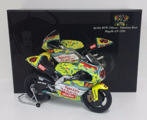 1:12 Minichamps #46 Valentino Rossi Aprilia RSW 250cc Mugello GP 1999
