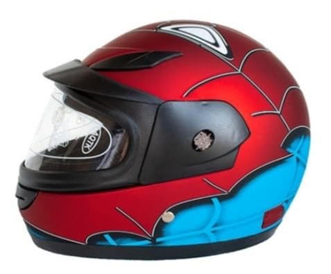 Kids Spider Man Helmet 49-54cm Red for Years Up Recreational
