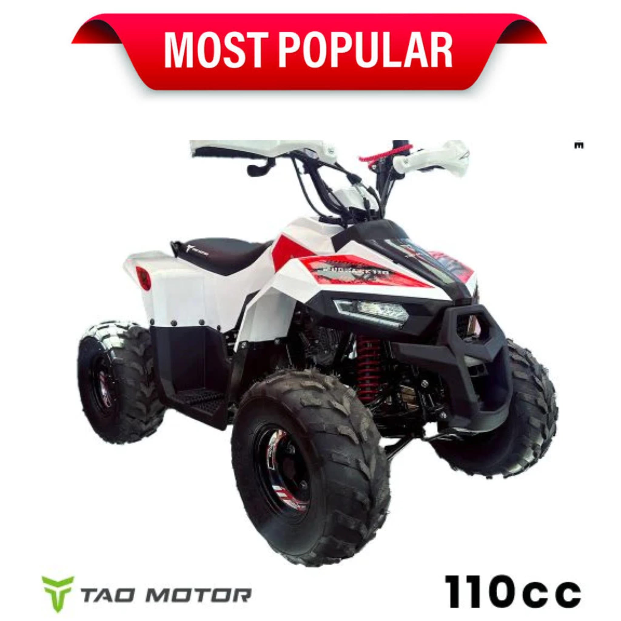 110cc Stroke Mud Hawk Quad TAO Motor Remotes Red for 12