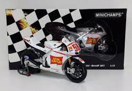 1:12 Minichamps Marco Simoncelli Honda RC212V San Carlo Honda Gresini MotoGP 2011 - RARE