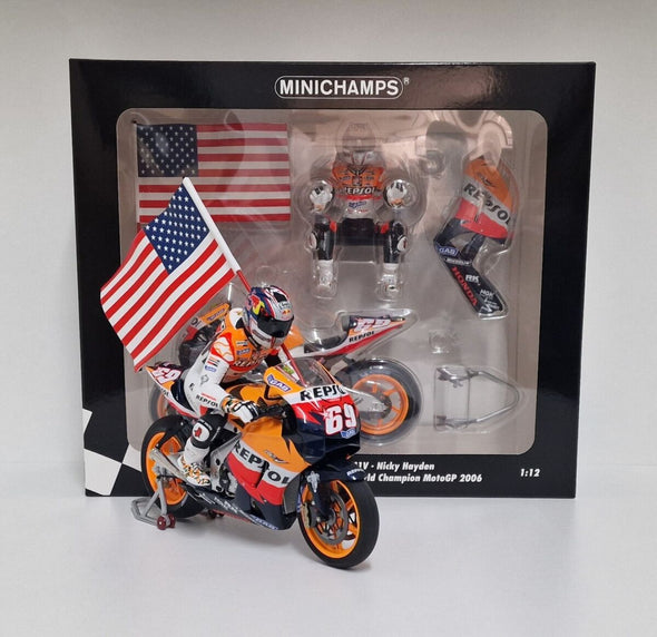 1:12 Minichamps Nicky Hayden #69 Box Set - RARE