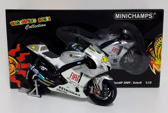 1:12 Minichamps Valentino Rossi Yamaha M1 GP Estoril 2009 - RARE