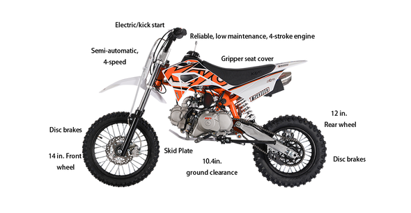 KAYO 24 TSD110 110cc 4 Stroke Pitbike