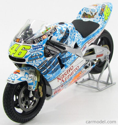 1:12 Minichamps Honda NSR 500 Valentino Rossi Team Nastro Azzurro GP Mugello 2001 - Dirty Version - Rare