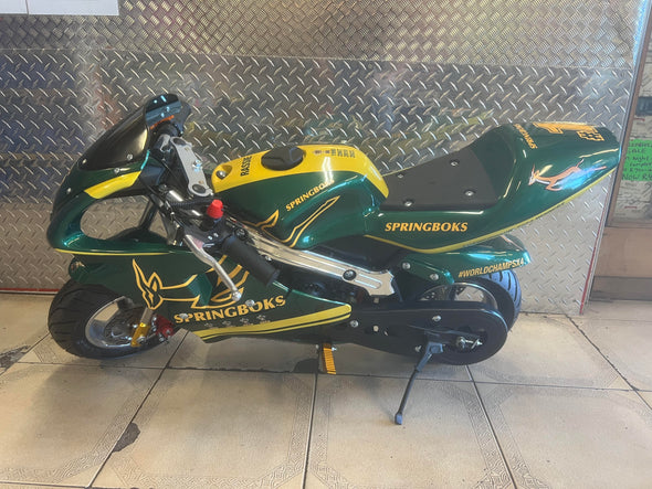 Springbok Rugby Winner 50cc 2 Stroke Pocket Bike (CAG Model)