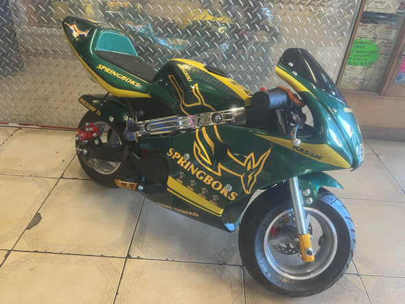 Springbok Rugby Winner 50cc 2 Stroke Pocket Bike (CAG Model)