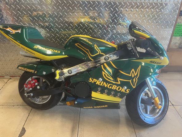 Springbok Rugby Winner 50cc 2 Stroke Pocket Bike (CAG Model)