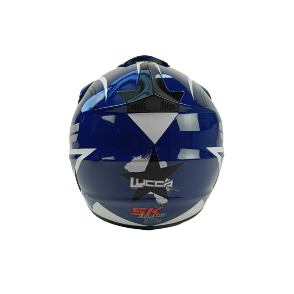 Kids Motocross Helmet - Lucca Blue