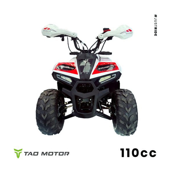 110cc 4 Stroke Mud Hawk Quad TAO Motor + Remotes - Red for 12 Years +