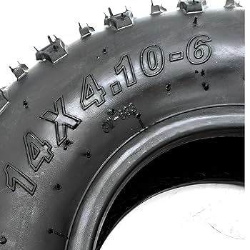 14X4.10-6 Tyre (Can also fit on 13X5.00-6 Rim but Must be with tube)