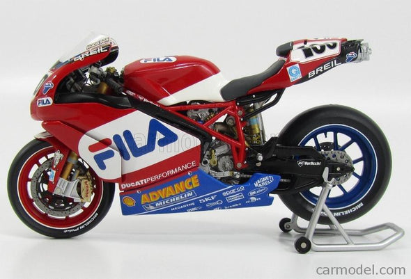 Model Bike 1:12 Minichamps #100 Neil Hodgson Fila Ducati 999R F03 WSB - Pocketbike SA