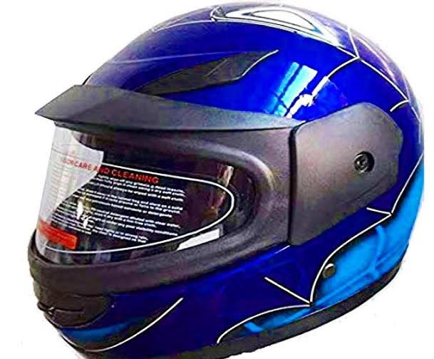blue spiderman motorcycle helmet Kids Spider Man Helmet 49-54cm - Blue for 4 Years Up