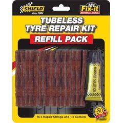 Shield Tubeless Tyre Repair Kit (Refill Pack) - Pocketbike SA