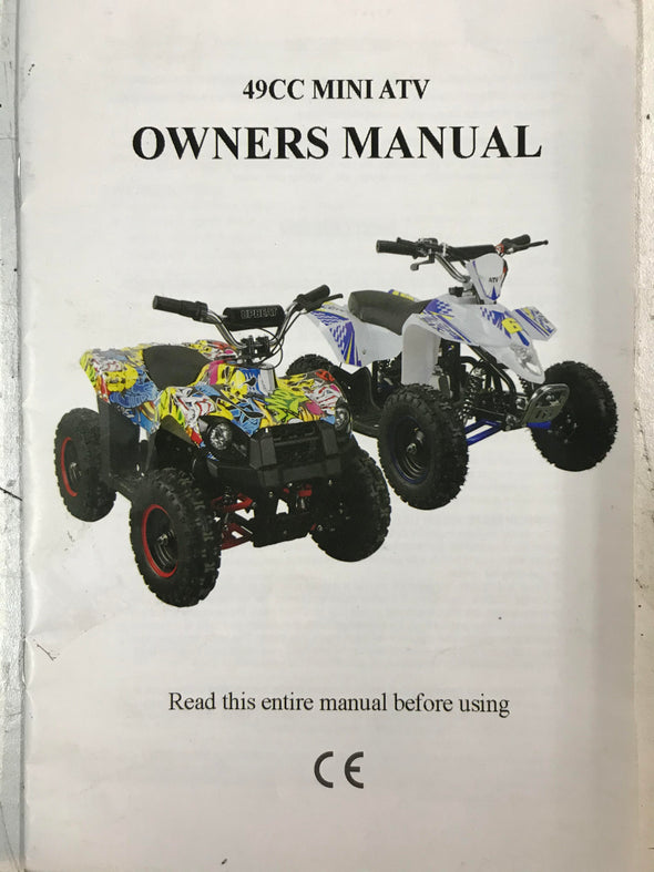 Upbeat Quad Bike Instruction Manual