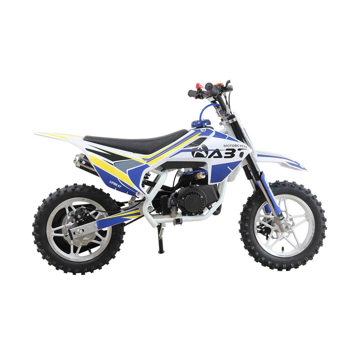 49cc Stroke Upbeat Model Mini Dirt Bike White (4-10 Years